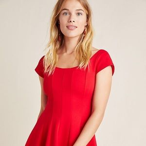 Anthropologie bright red dress M Bailey 44 NWOT